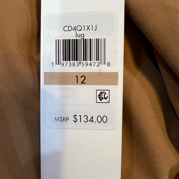 NWT Calvin Klein Tie Shoulder Tiered Midi Dress Size 12 - Picture 2 of 3